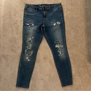 Distressed Blue Women's Jeans